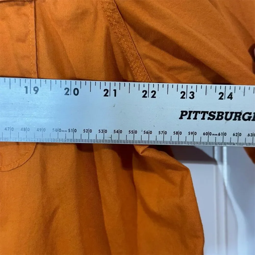 Vintage Rocawear 2XL Orange Utility Shirt Logo Back Y2K‎ Streetwear Hip Hop - Picture 4 of 8